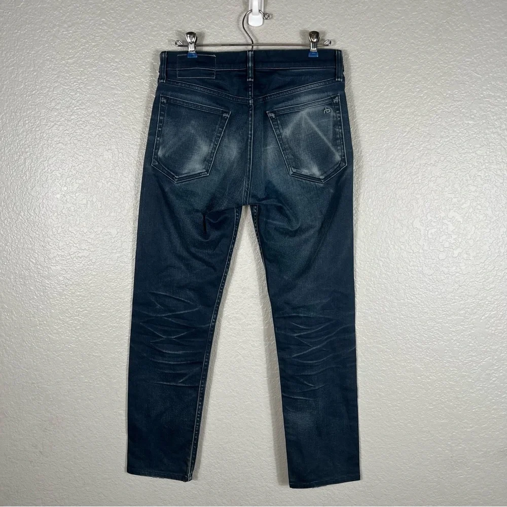 Rag & Bone Standard Issue Fit 2 Coated Navy - Picture 8 of 9